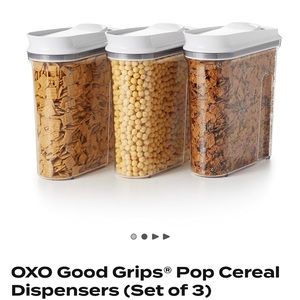 OXO pop grip cereal container NEW
